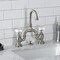 Kingston Brass Bridge Bathroom Faucet with Brass Pop-Up, Brushed Nickel KS7998PX - alternate 6